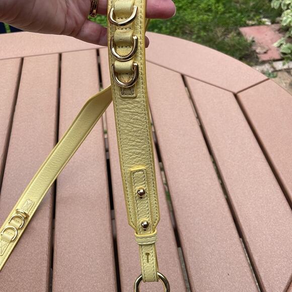 Marc Jacobs The SoftShot 17 Colorblock Camera Bag Yellow Leather - Picture 7 of 11